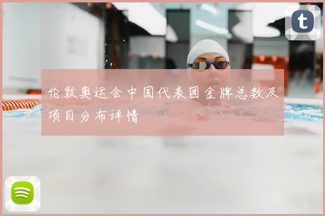 伦敦奥运会中国代表团金牌总数及项目分布详情